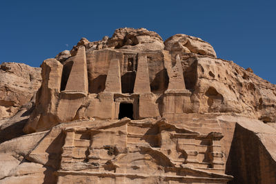 Low angle view of old ruins