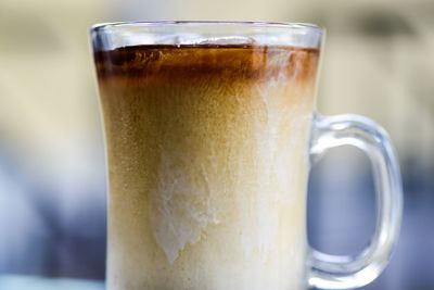 Close-up of iced coffee