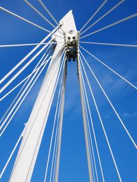 Low angle view of blue sky