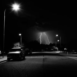 Road at night