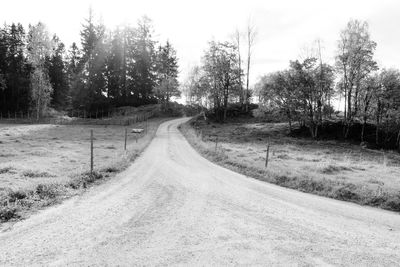 Road passing through landscape