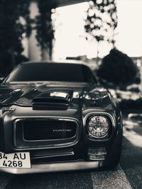 Close-up of vintage car