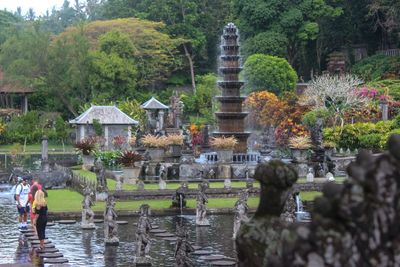 View of temple outside building