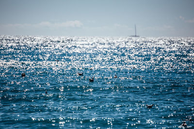 Scenic view of sea against sky