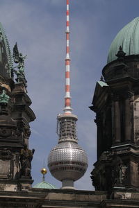 Low angle view of fernsehturm