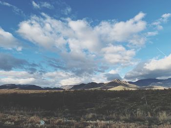 Scenic view of landscape against sky