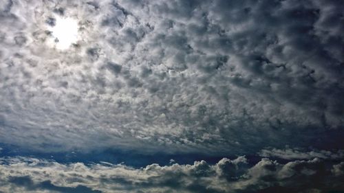 Low angle view of storm clouds in sky