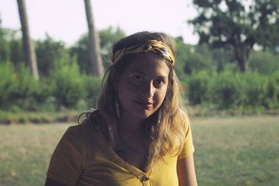 Portrait of a beautiful young woman