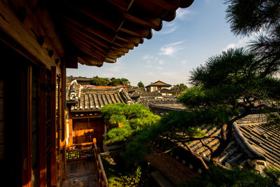 Houses against sky