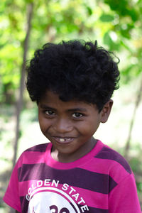 Portrait of smiling boy