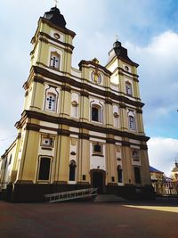 Low angle view of building against sky