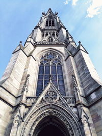 Low angle view of traditional building against sky