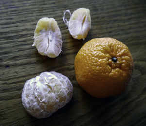 Close-up of fruits on table