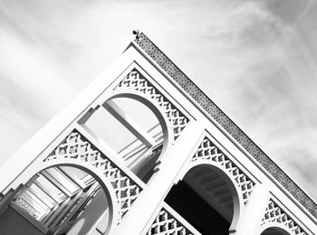 Low angle view of built structure against sky