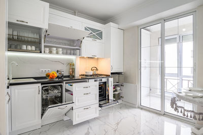 Interior of modern kitchen at home