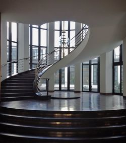 View of staircase in building