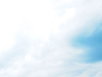 Low angle view of clouds in sky