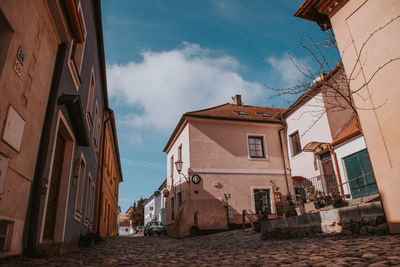 Buildings in jewish quarter of trebic