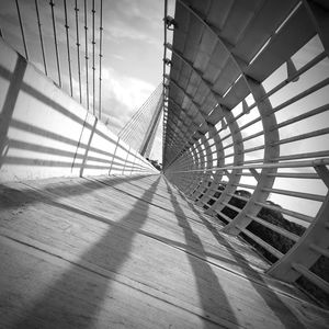 Low angle view of bridge against sky