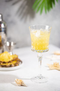 Close-up of drink on table