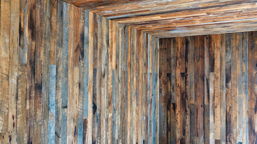 Full frame shot of weathered wooden wall