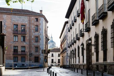 Sacramento street in historic centre of madrid. madrid de los austrias quarter