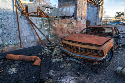 Old abandoned truck