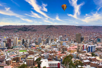 Beautiful cityscape of la paz in bolivia