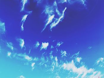 Low angle view of clouds in sky