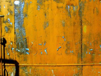 Full frame shot of yellow door
