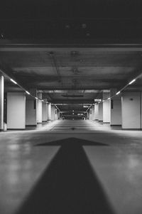 View of empty subway station