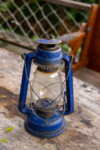Close-up of lantern
