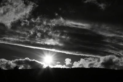 Scenic view of landscape against cloudy sky