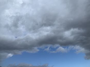 Low angle view of clouds in sky