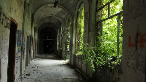 Corridor of old building