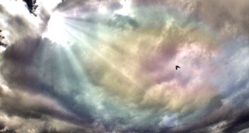 Low angle view of cloudy sky