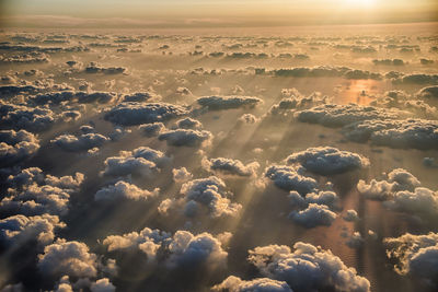 Aerial view of clouds 