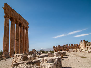 Old ruins against sky