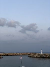 Scenic view of sea against sky