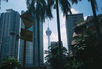 Low angle view of buildings against sky