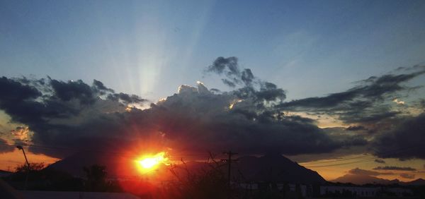 Scenic view of sunset sky