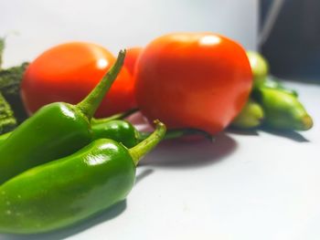 Close-up of tomatoes in plate