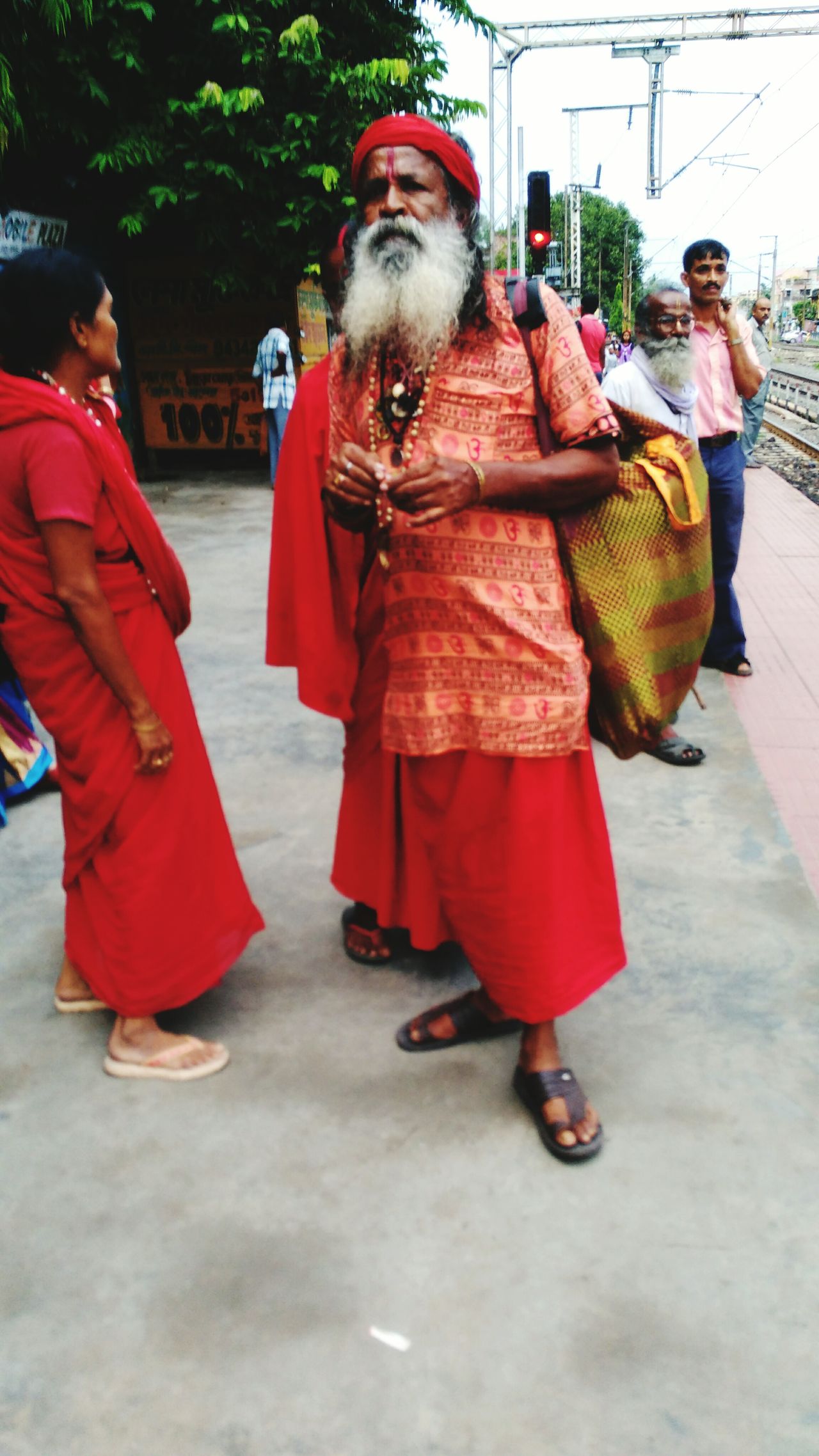 A Red clothed Monk