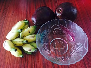 Close-up of fruits on table