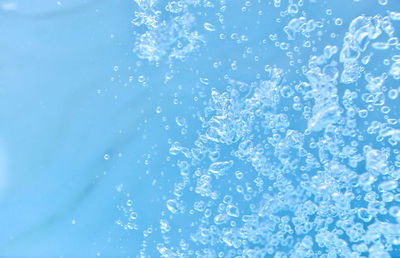 Close-up of bubbles in water