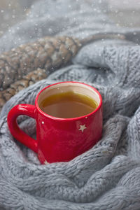 Close-up of cup of coffee