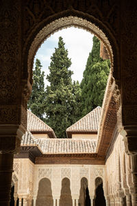 Low angle view of historical building