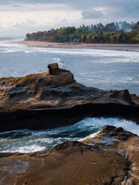 Scenic view of sea against sky in tropical bali