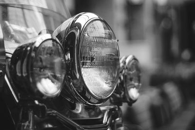 Close-up of vintage car