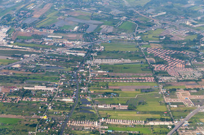 Aerial view of rural landscape